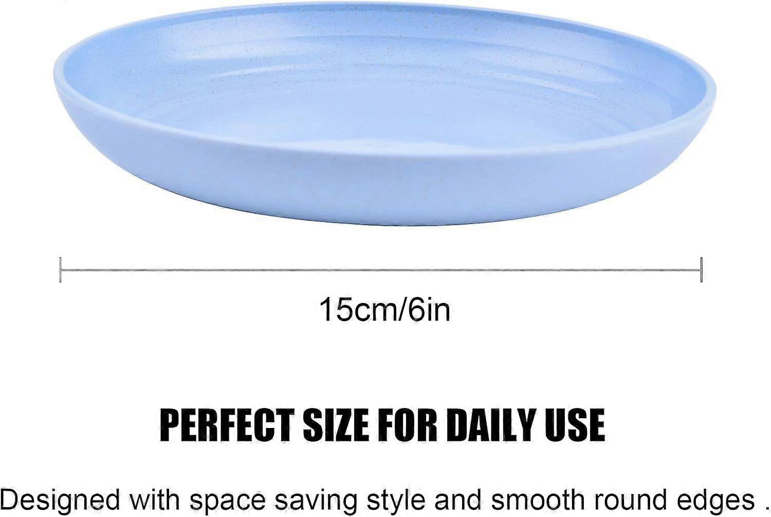 Dinner Plates Sets - 4Pcs Mini Dessert and Salad Plates (15 cm)