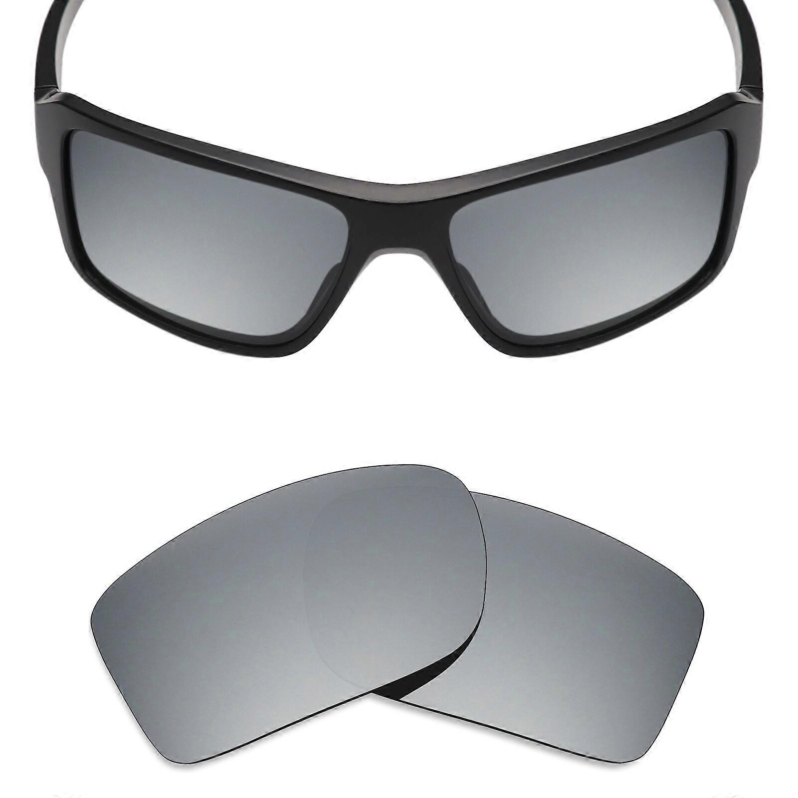 hdhut Anti-Scratch Polarized Replacement Lens for-Oakley Double Edge Silver