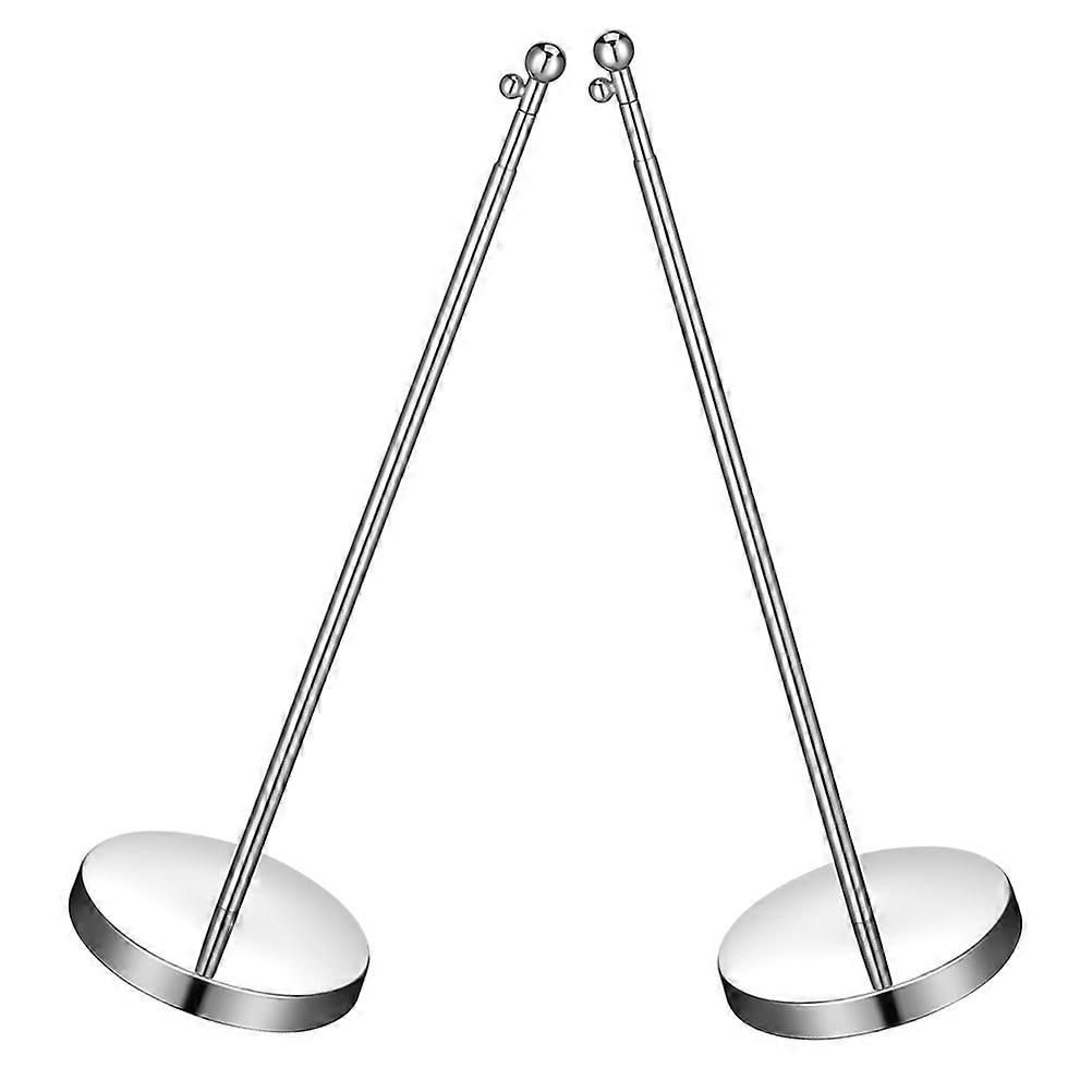 Indoor Flag Pole Table Flag Stand With Stable Placement For Conferences 2Set