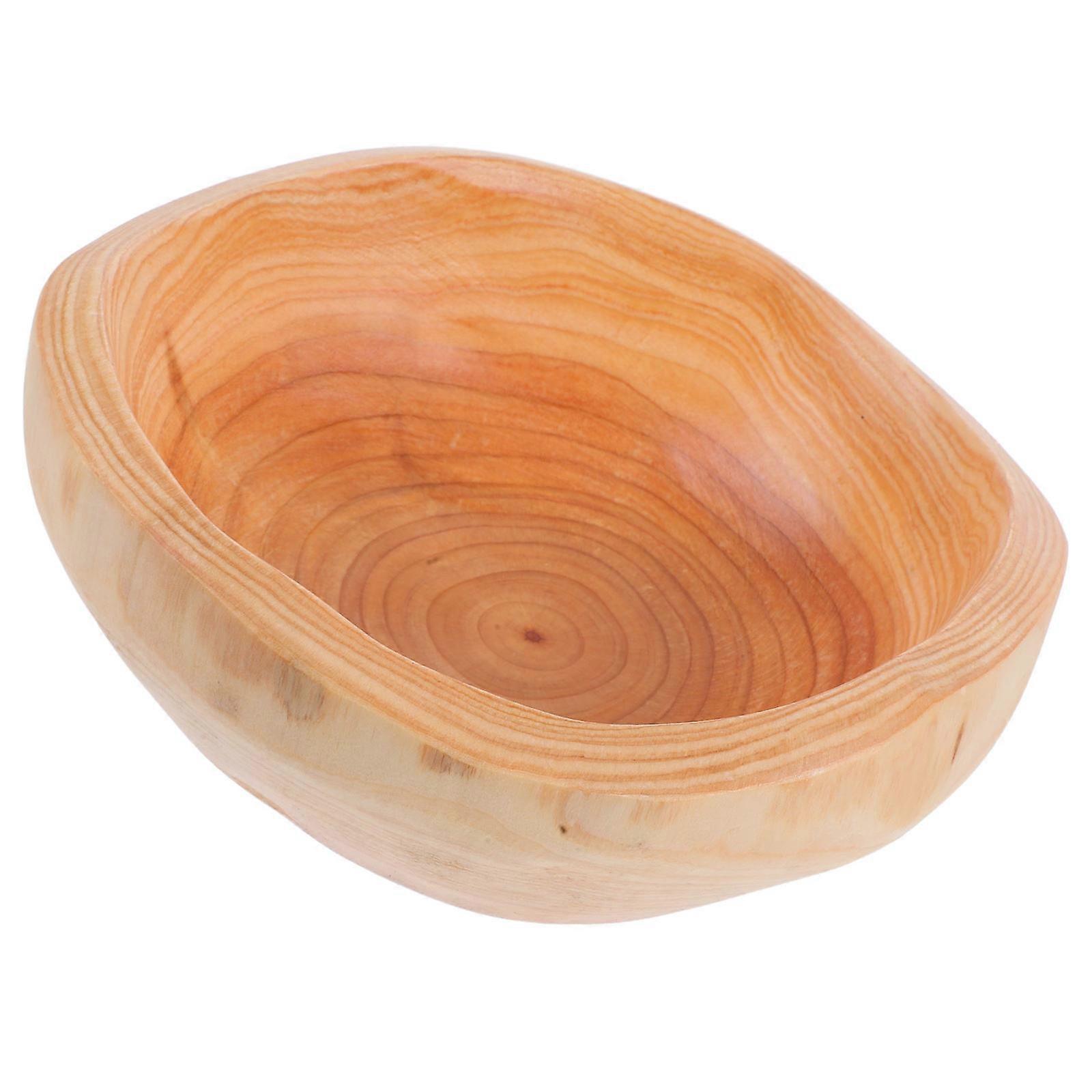 Wooden Fruit Plate for Kitchen Serving Snacks Irregular Shape