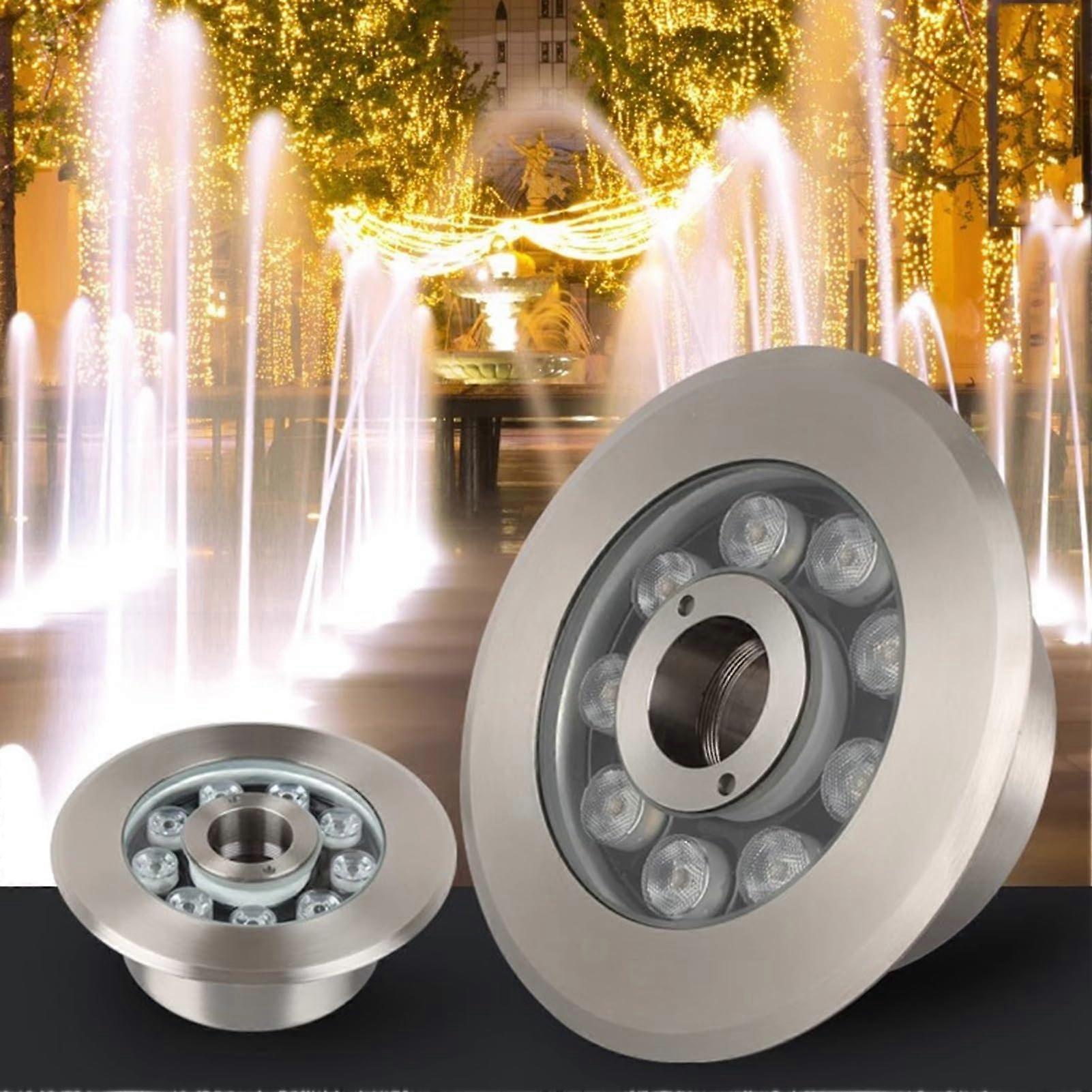 LED Underwater Pool Light RGB IP68 Waterproof 12V Stainless Steel Color Changing Fountain Lamp