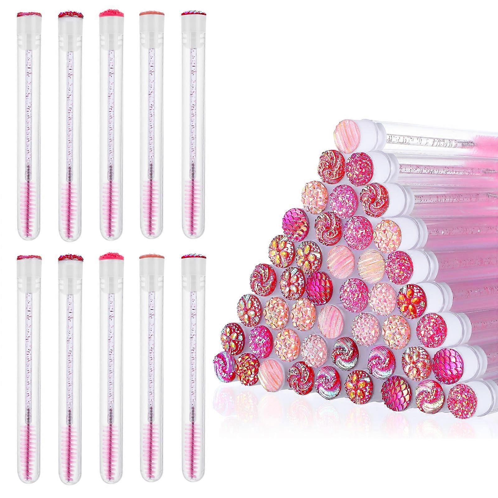 200 Pcs Mascara Wand Tubes and Lash Spoolie Brushes Set for Eyelash Extensions Grooming