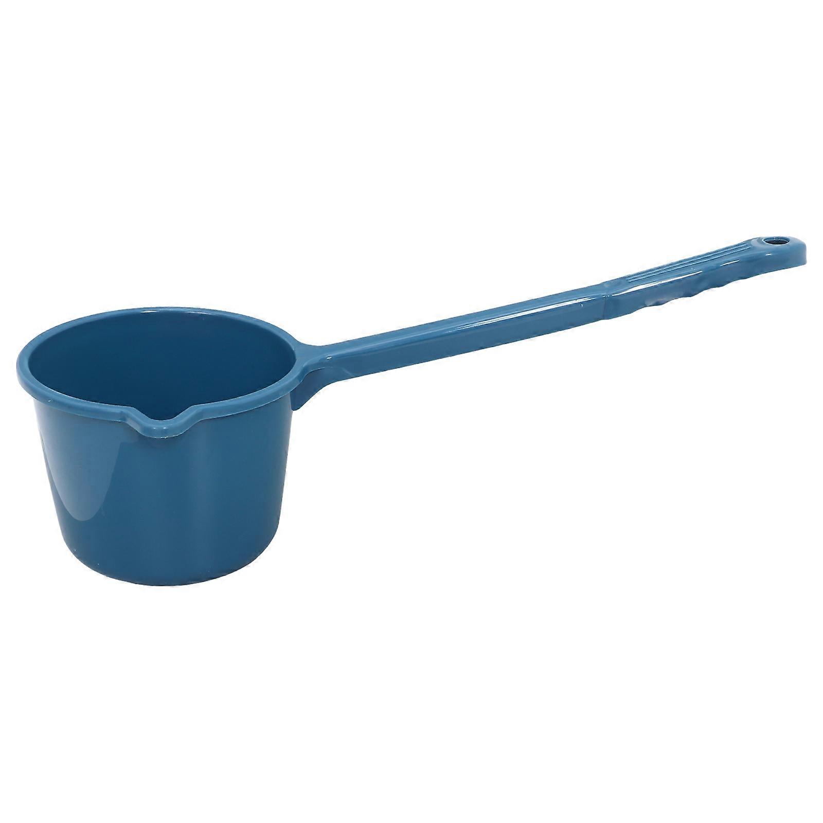 Plastic Water Ladle for Bath with Handle Blue for Home Use