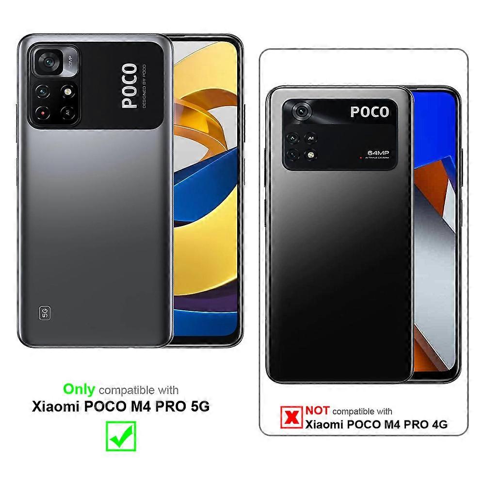 Xiaomi POCO M4 PRO 5G Case - Protective Case with Card Slots and Stand Function