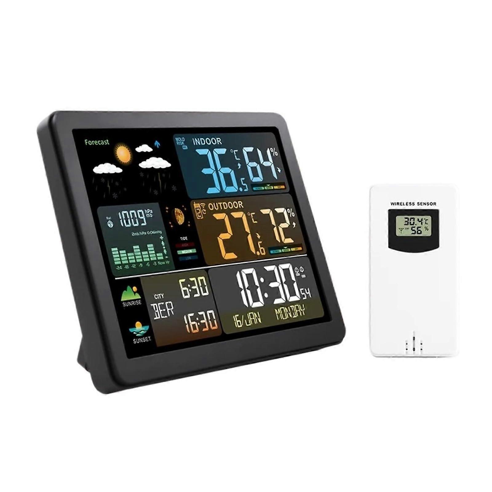 Wireless Weather Station with Thermometer and Digital Hygrometer for Accurate Realtime Data Monitoring