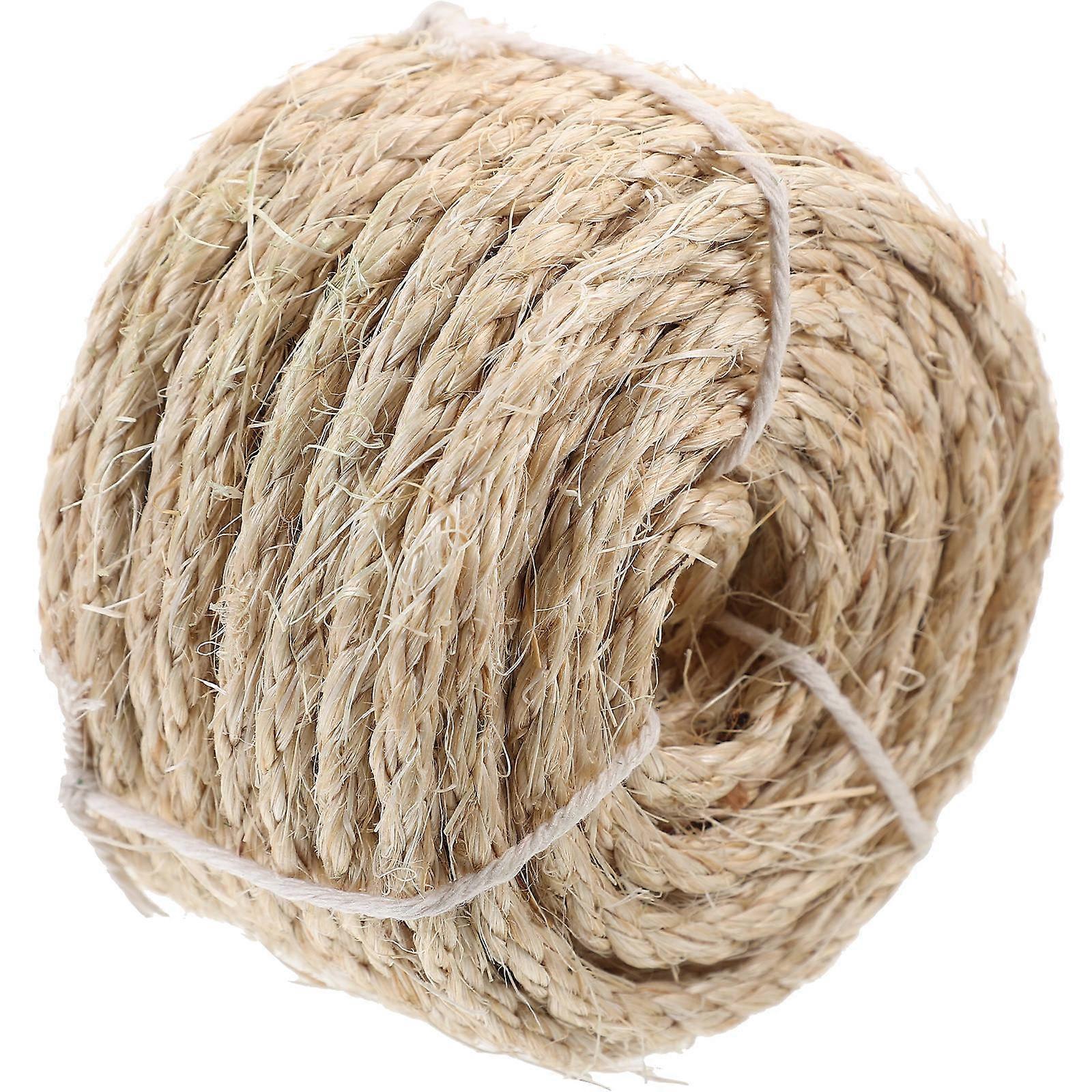Cuttable Cat Scratcher Rope Sisal Hemp Rope for DIY 5 Rolls
