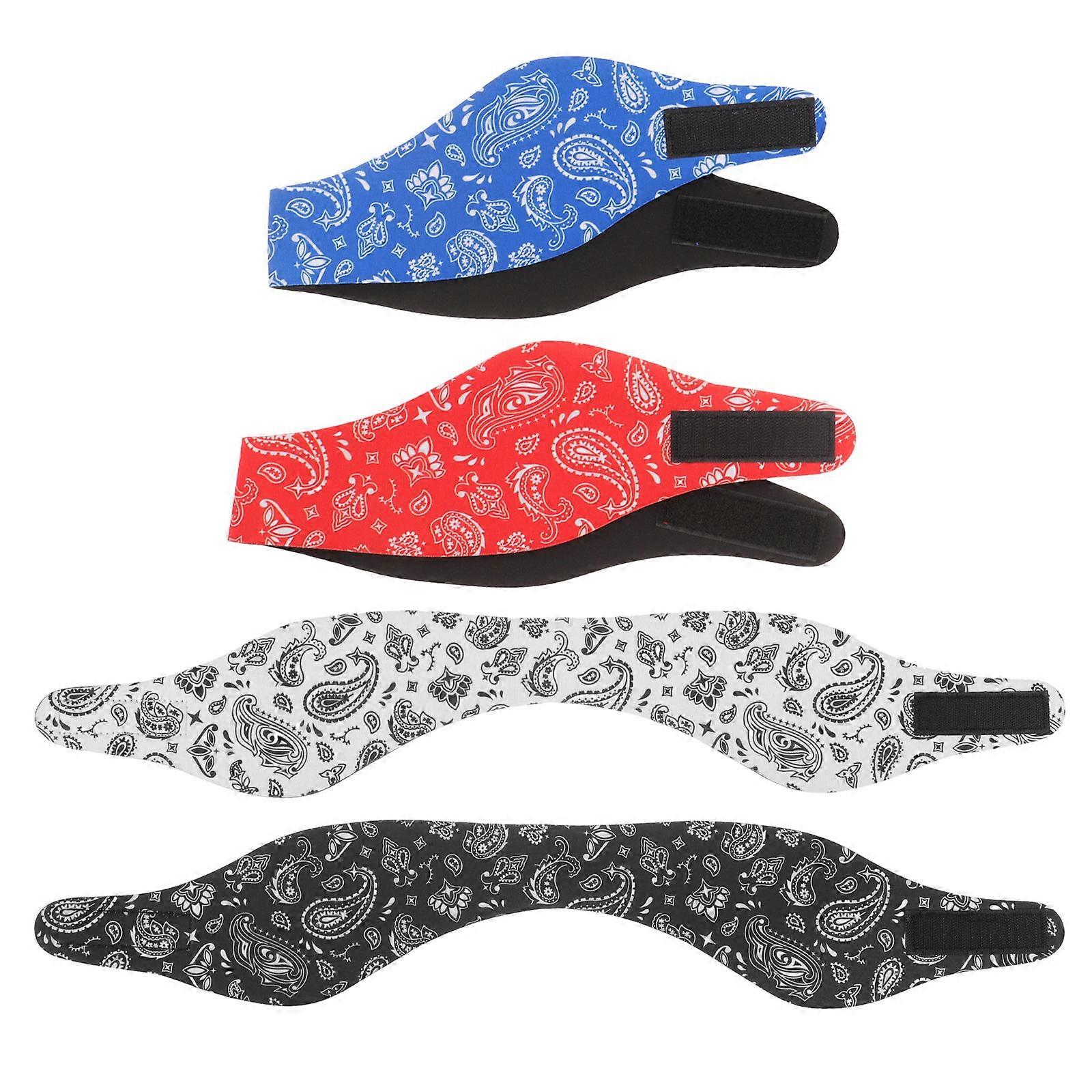 Swimming Protective Ear Covers Headbands for Shower 4Pcs Adjustable Set