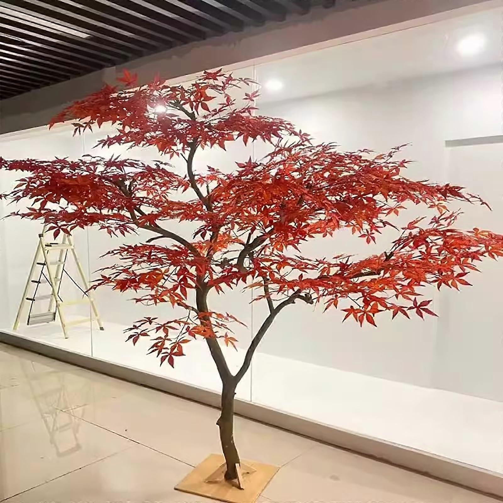 Large Artificial Japanese Red Maple Tree with Realistic Leaves for Home and Garden Decor 200x160cm
