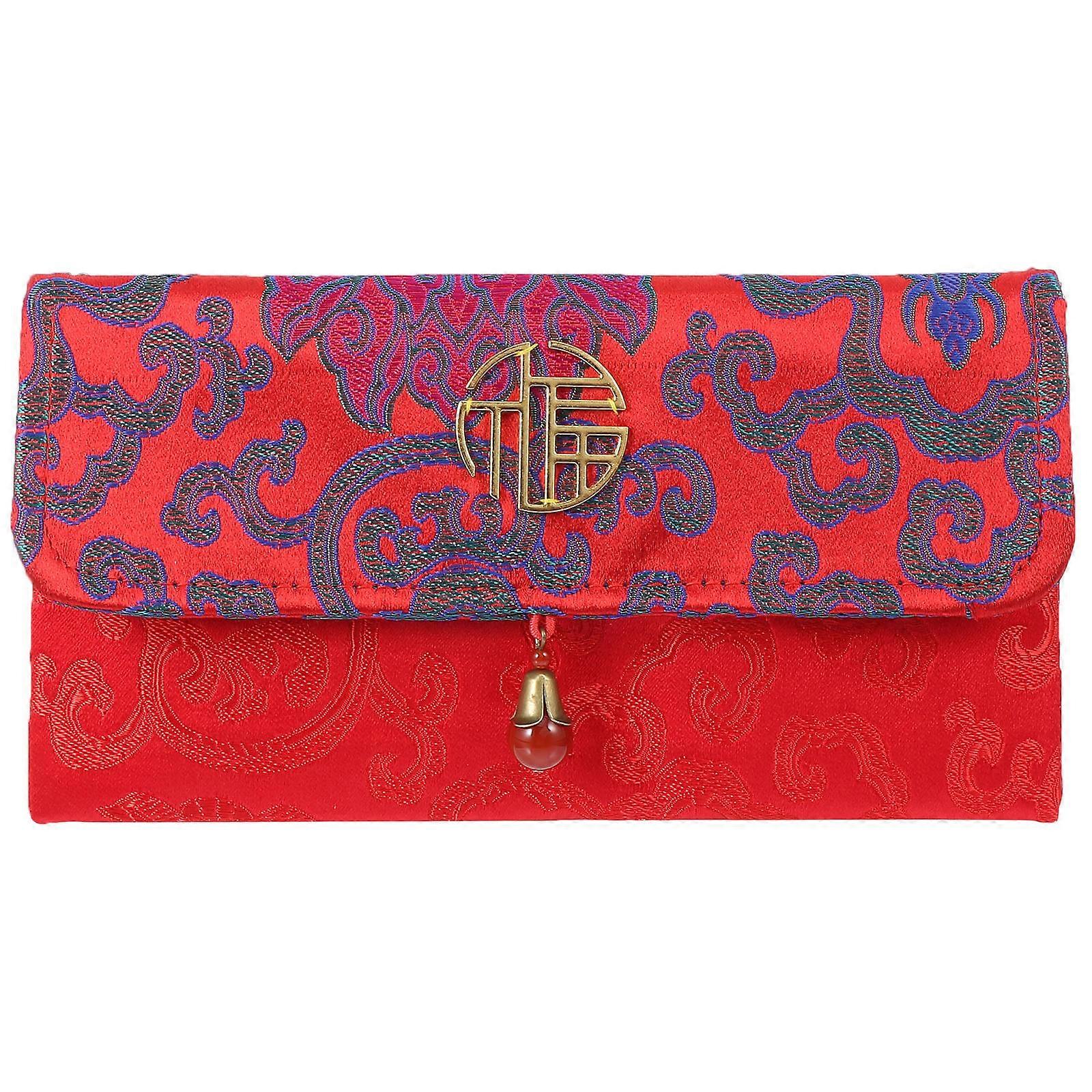 Creative Change Bag Practical Small Storage Bags Blessings Container Rectangular Multi 1Set