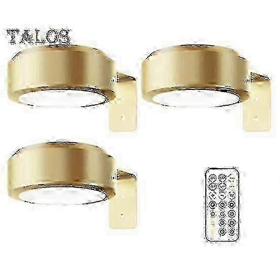 リモコンピクチャーライト100ルーメン無段階調光3モード電池式ドリルなし家の装飾のための壁のアートライト