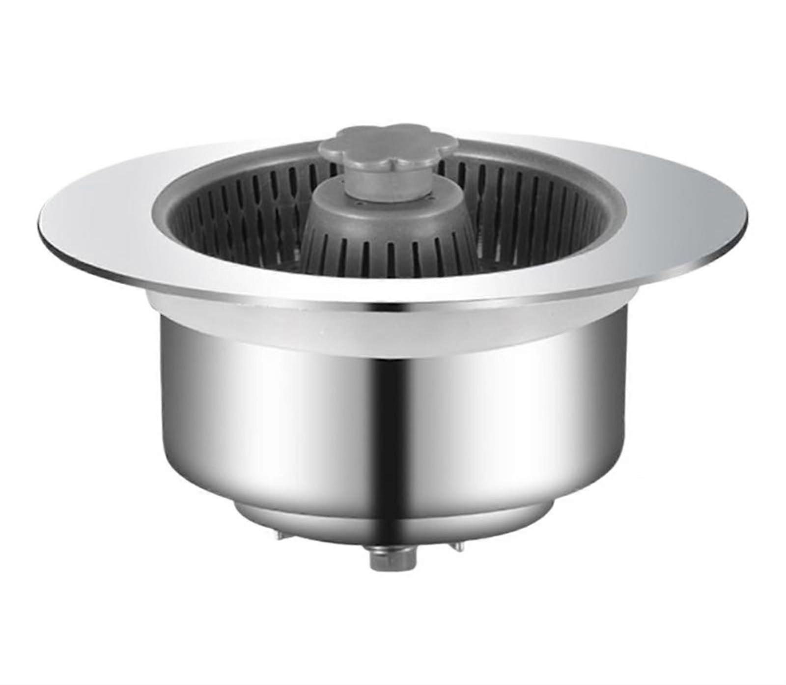 Stainless Steel Sink Strainer and Universal Pop Up Sink Stopper with Durable Drain Basket Handle