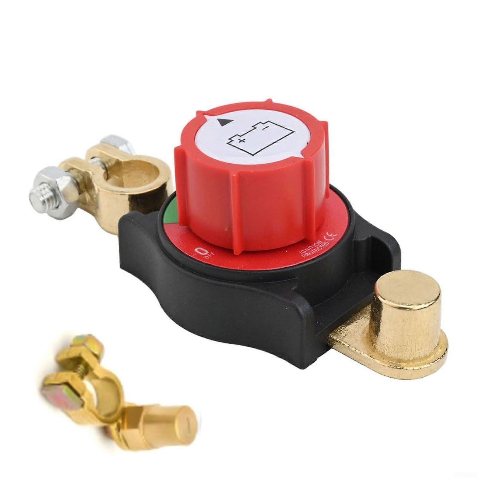 Battery Disconnect Switch 1248V 275A Waterproof for Car Boat RV Marine Heavy Duty