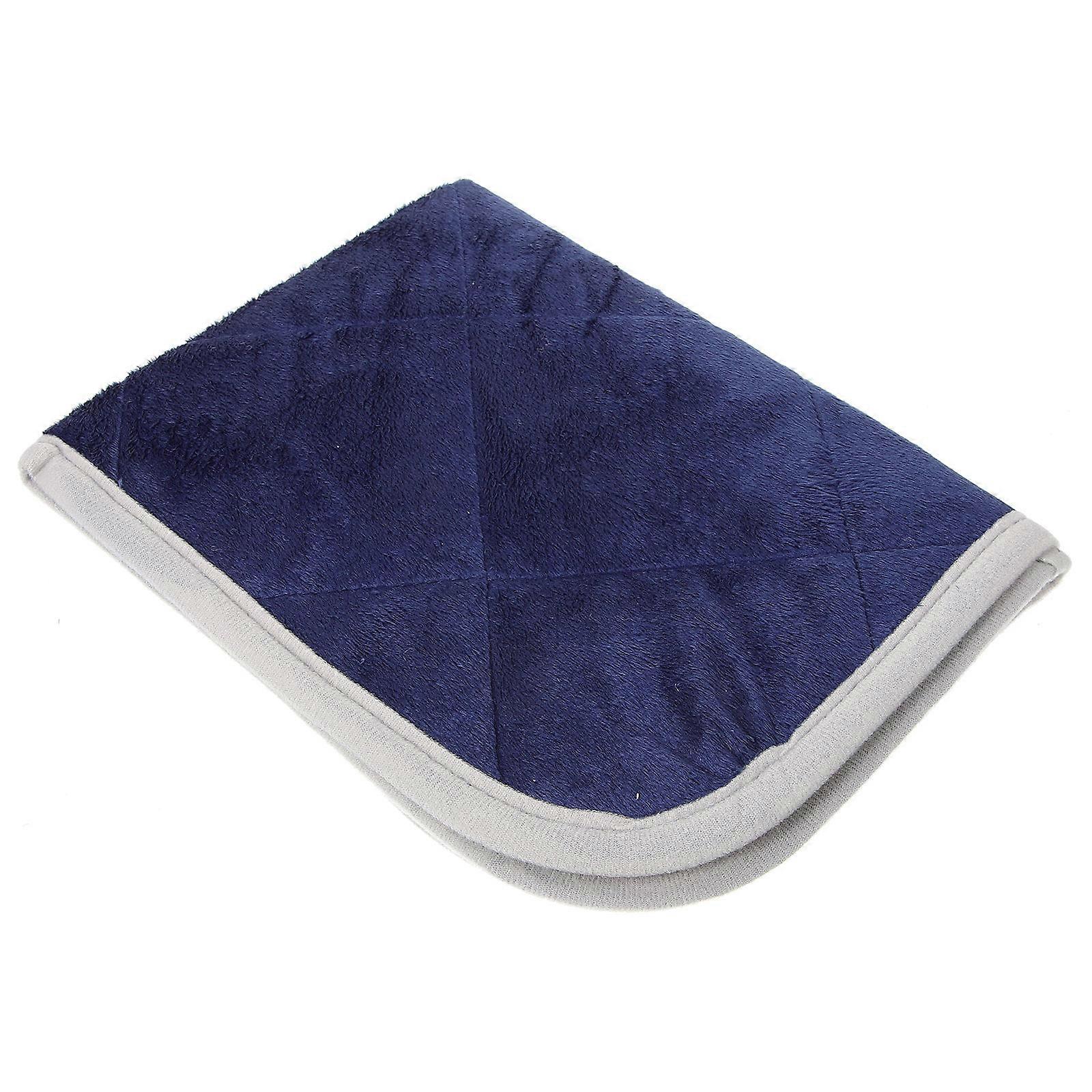 Self Warming Pet Pad Heated Bed for Pets 4Pcs Navy Cloth Fabric