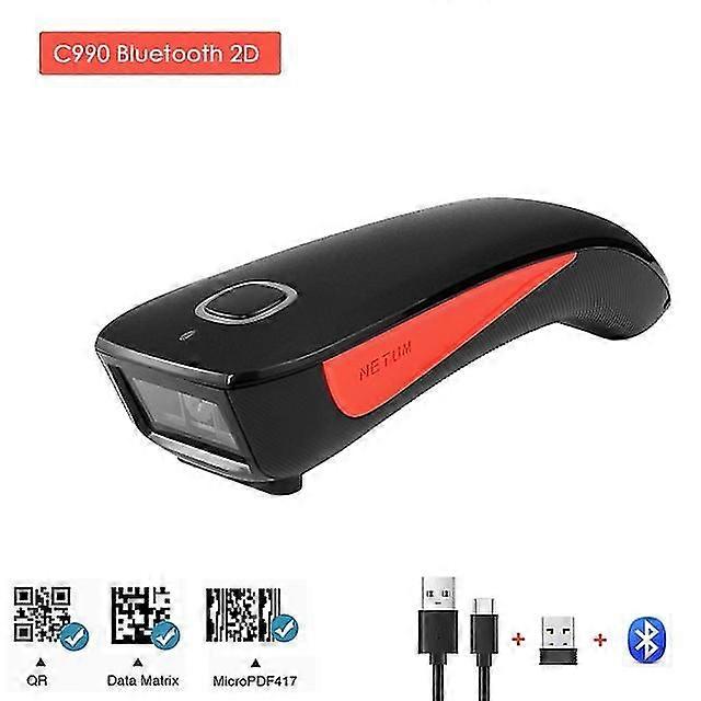 C750 Bluetooth Wireless 2d Barcode Scanner Pocket Qr Bar Code Reader Pdf417 For Tobacco Garment Mobile Payment Industry