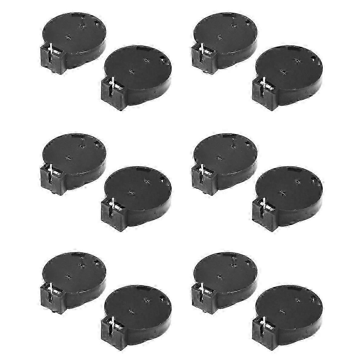 12 Pcs CR2450 Coin Cell Button Battery Socket Holder Case 2 Pins