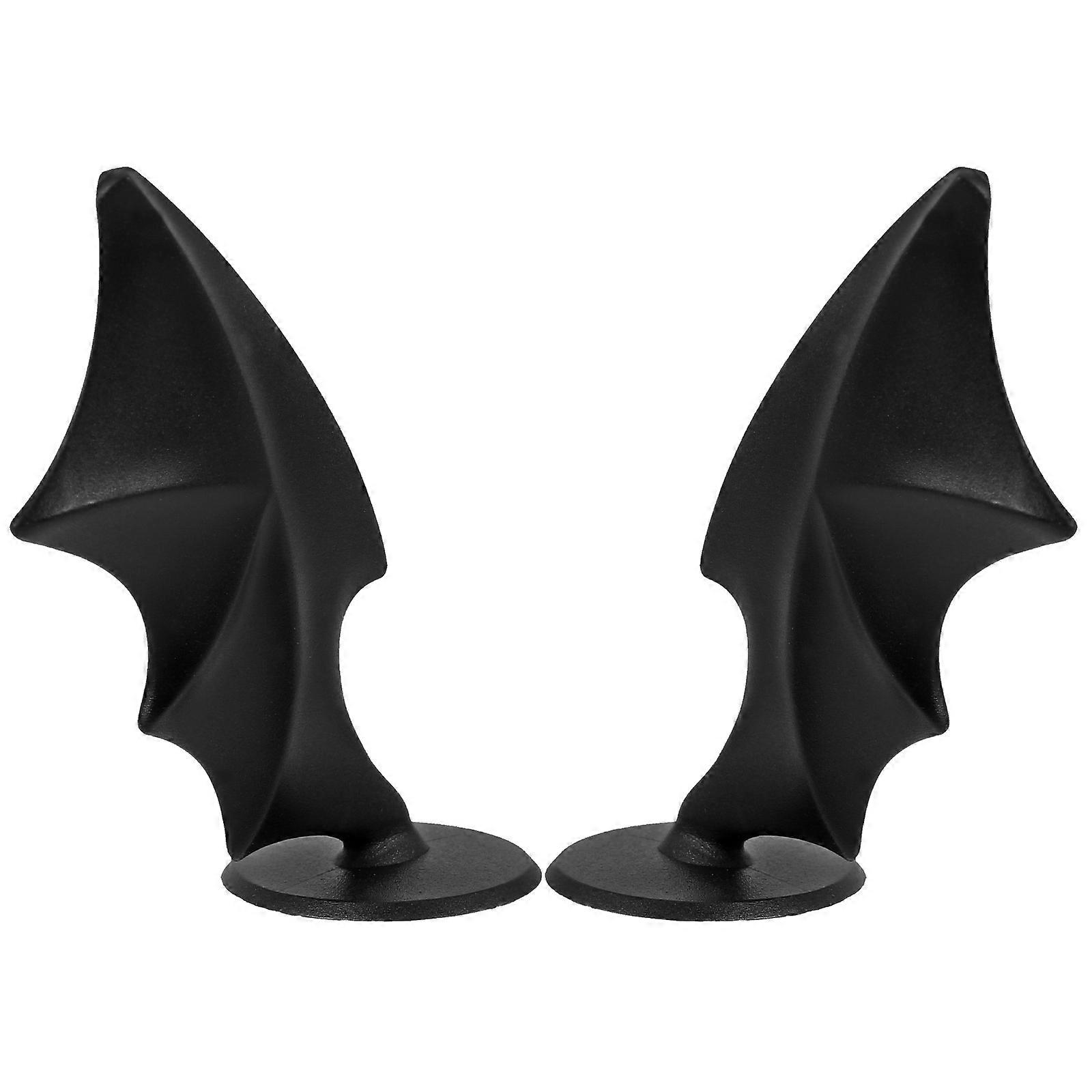 Decor Wings Wings Crafts for 2Pairs Black Plastic
