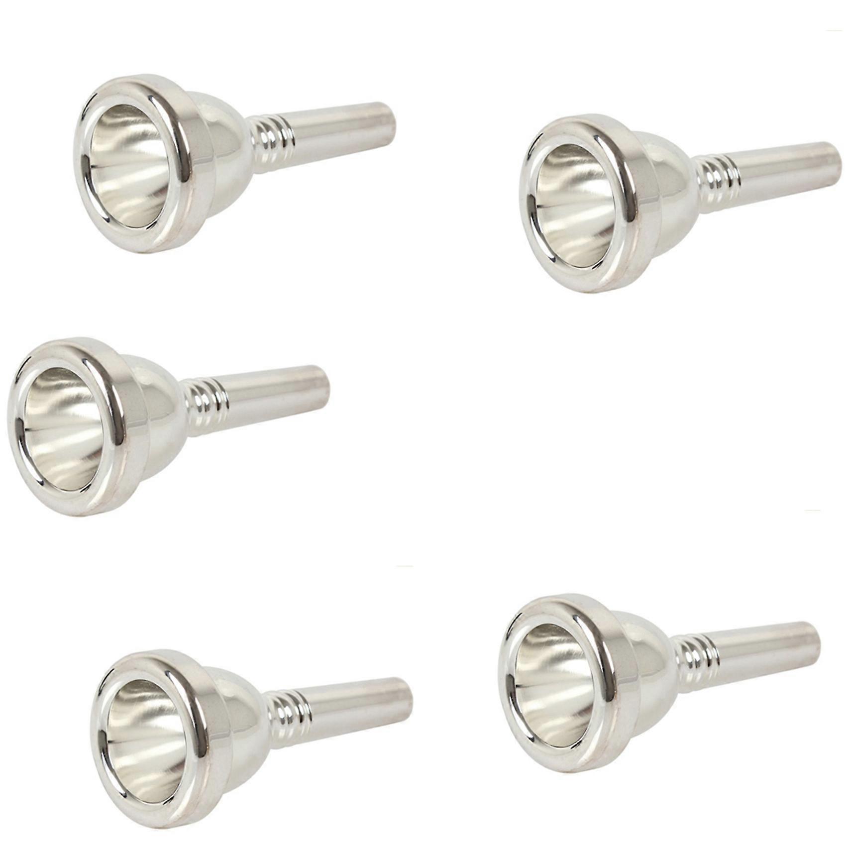 5X 12C Small Shank Trombone Silver Mouthpiece 