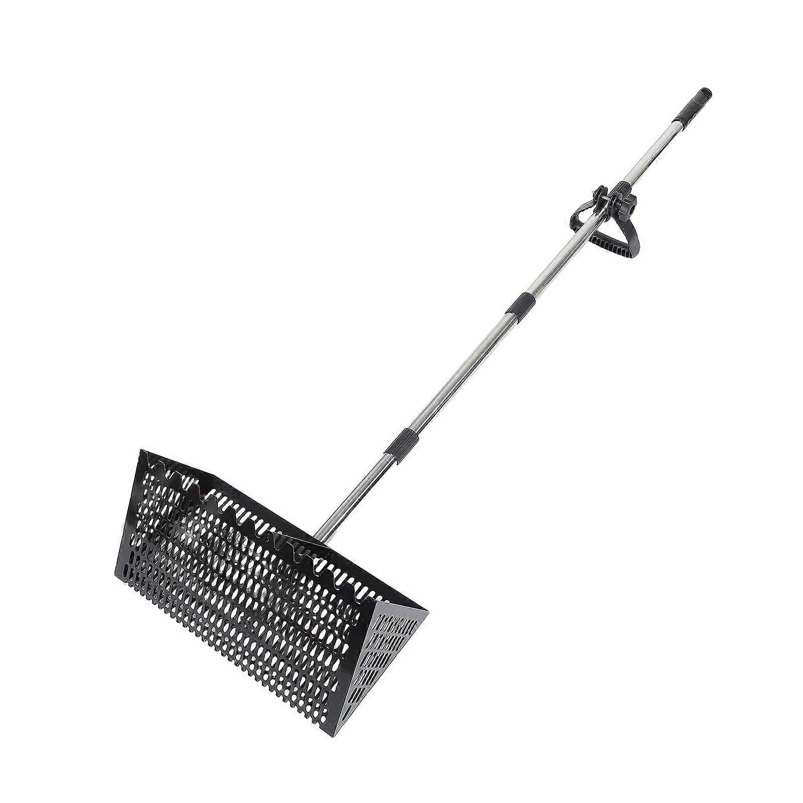 Beach Sand Sifter Sand Scoop for Shell Collecting Black