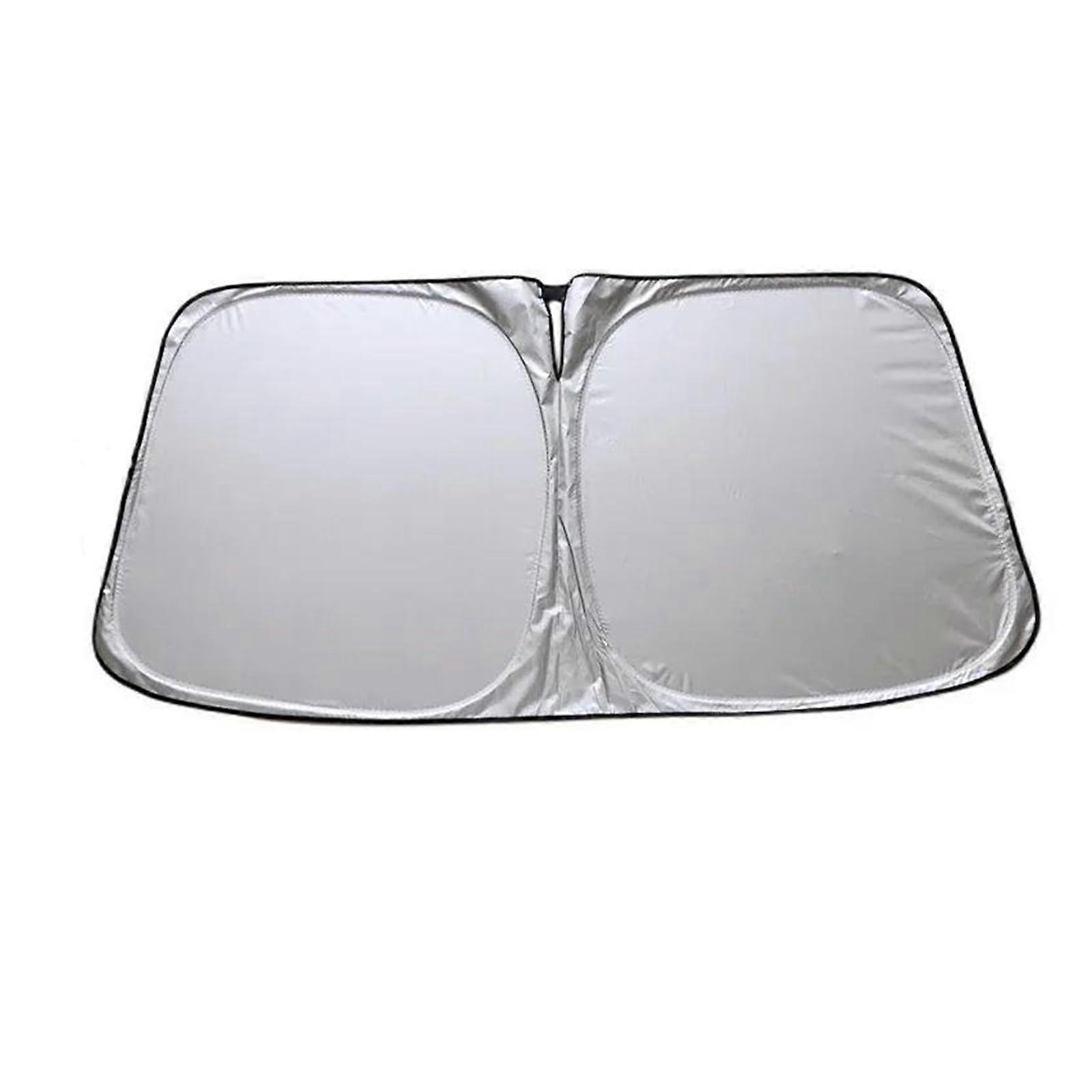 Car Sun Shade 140x70cm Foldable Windshield UV Heat Reflection and Interior Temperature Reduction