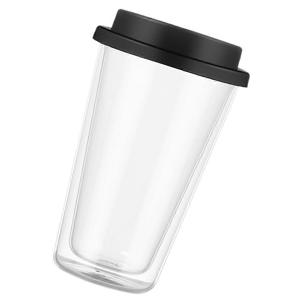 Double Wall Coffee Mug with Silicone Lid for Home Beverage