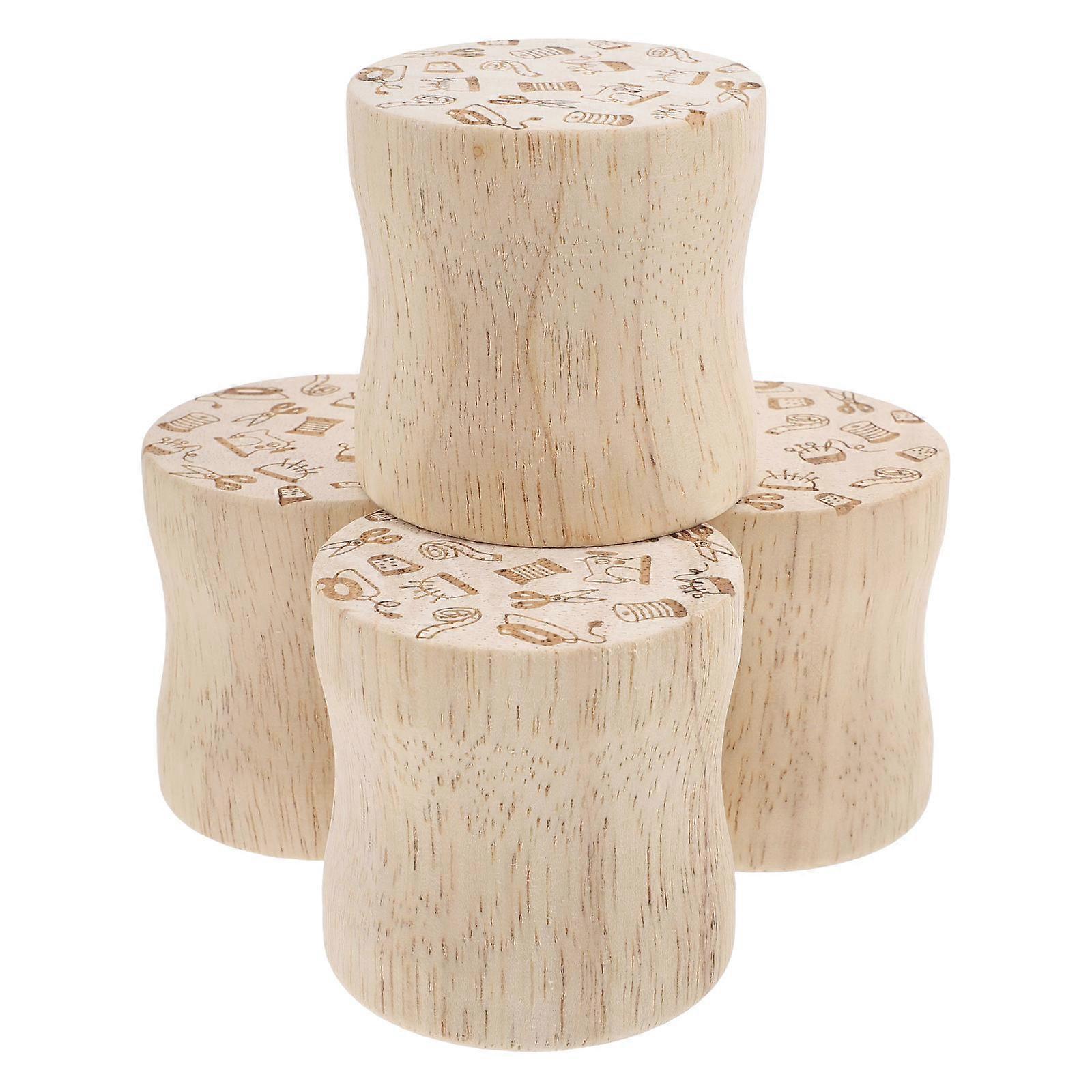 Fabric Pattern Weight Wooden Tool for Sewing 4Pcs Durable Precision for Crafts