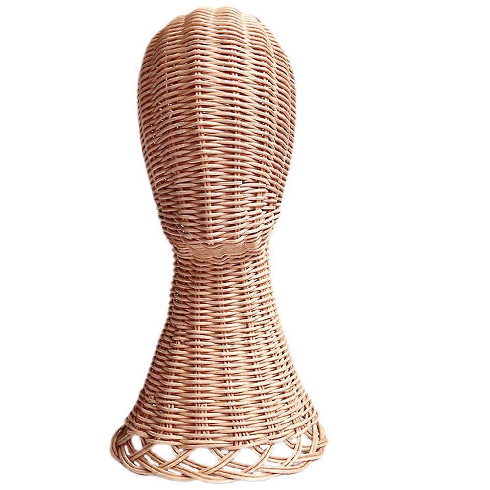 Rattan Hat Stand Woven Hat Display Holder Hat Storage Stand Hat Display Rack Table Hat Rack