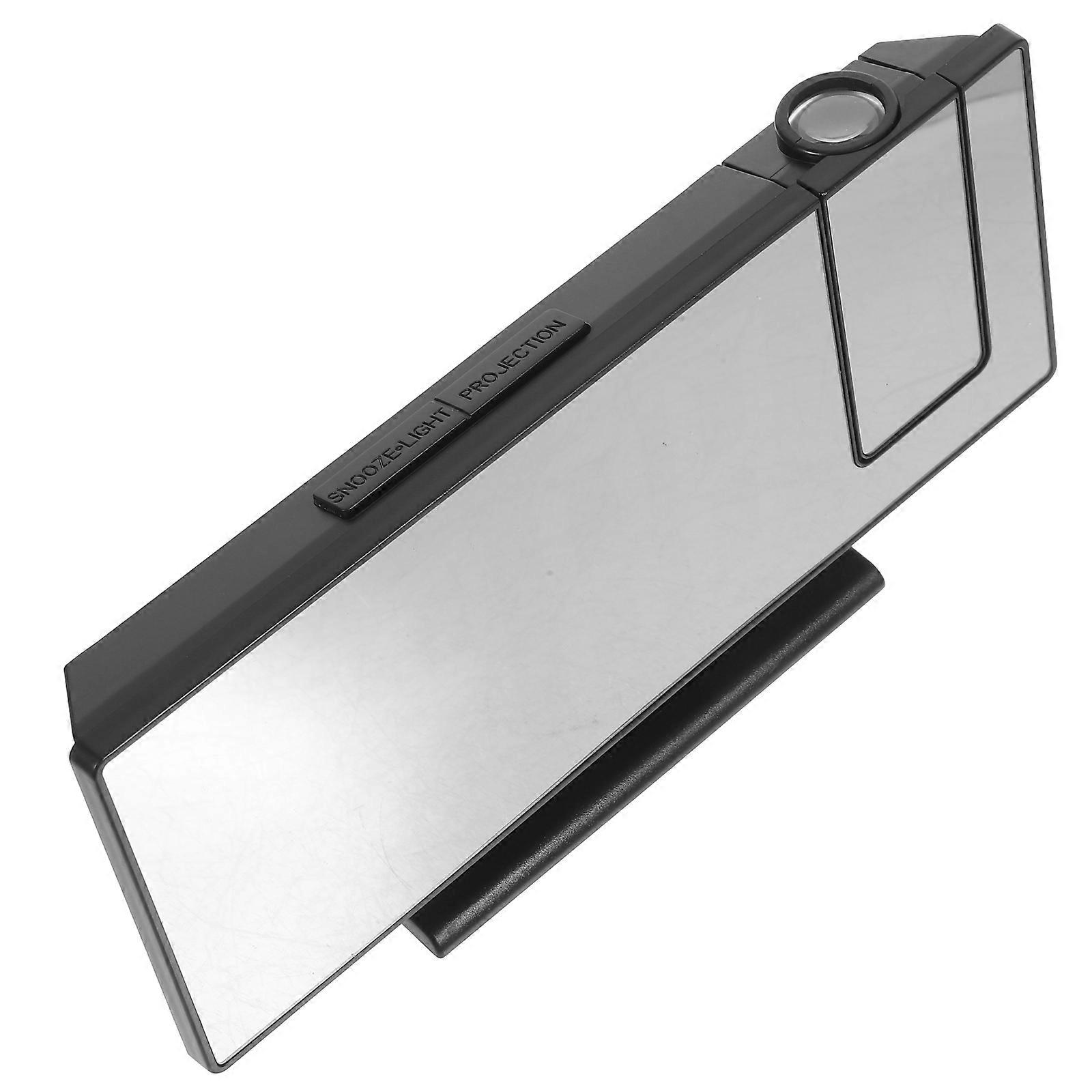 Digital Alarm Clock Projector Clock For Bedroom Use Rectangular Minimalist Style 1Set Multifunctional