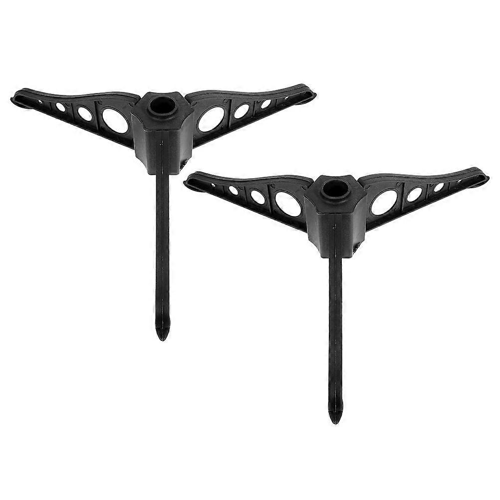 Christmas Tree Stand Artificial Stable Support for 2Pcs Black Plastic Tree Base