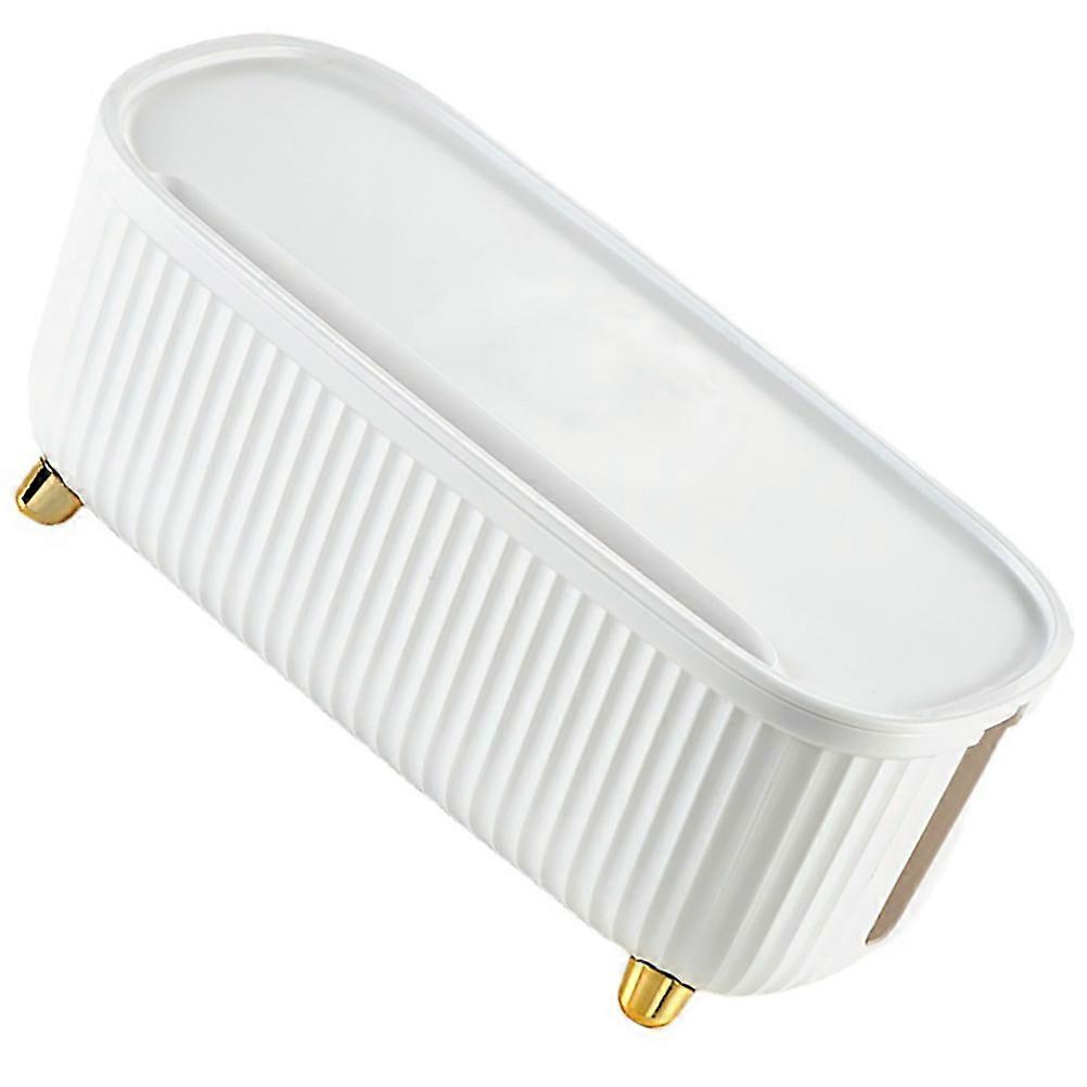 Wire Storage Box Cable Organizer for Household Use White ABS Material