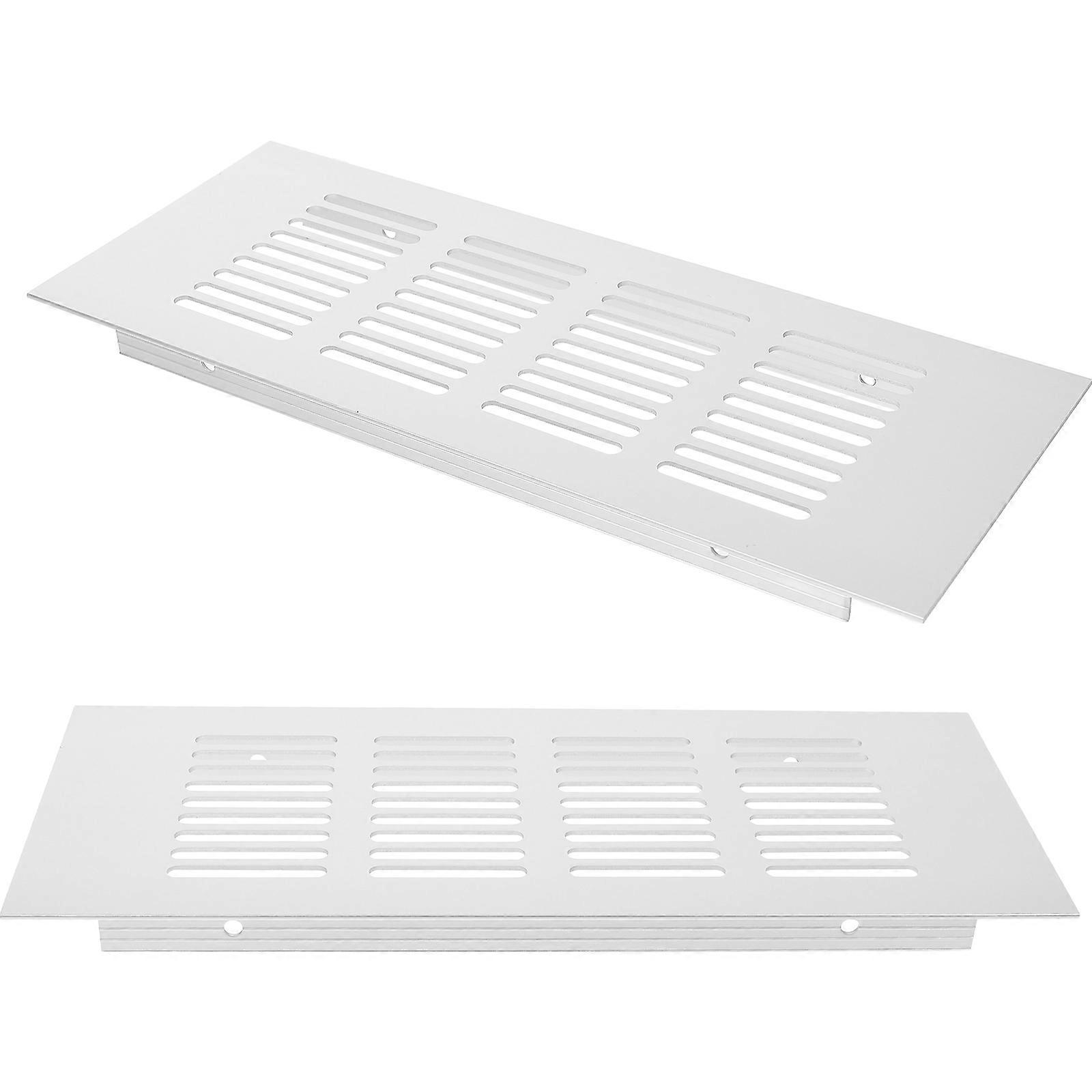 Rectangular Air Vent Grille Air Vent Cover Aluminium Alloy 8Pcs for Cabinets