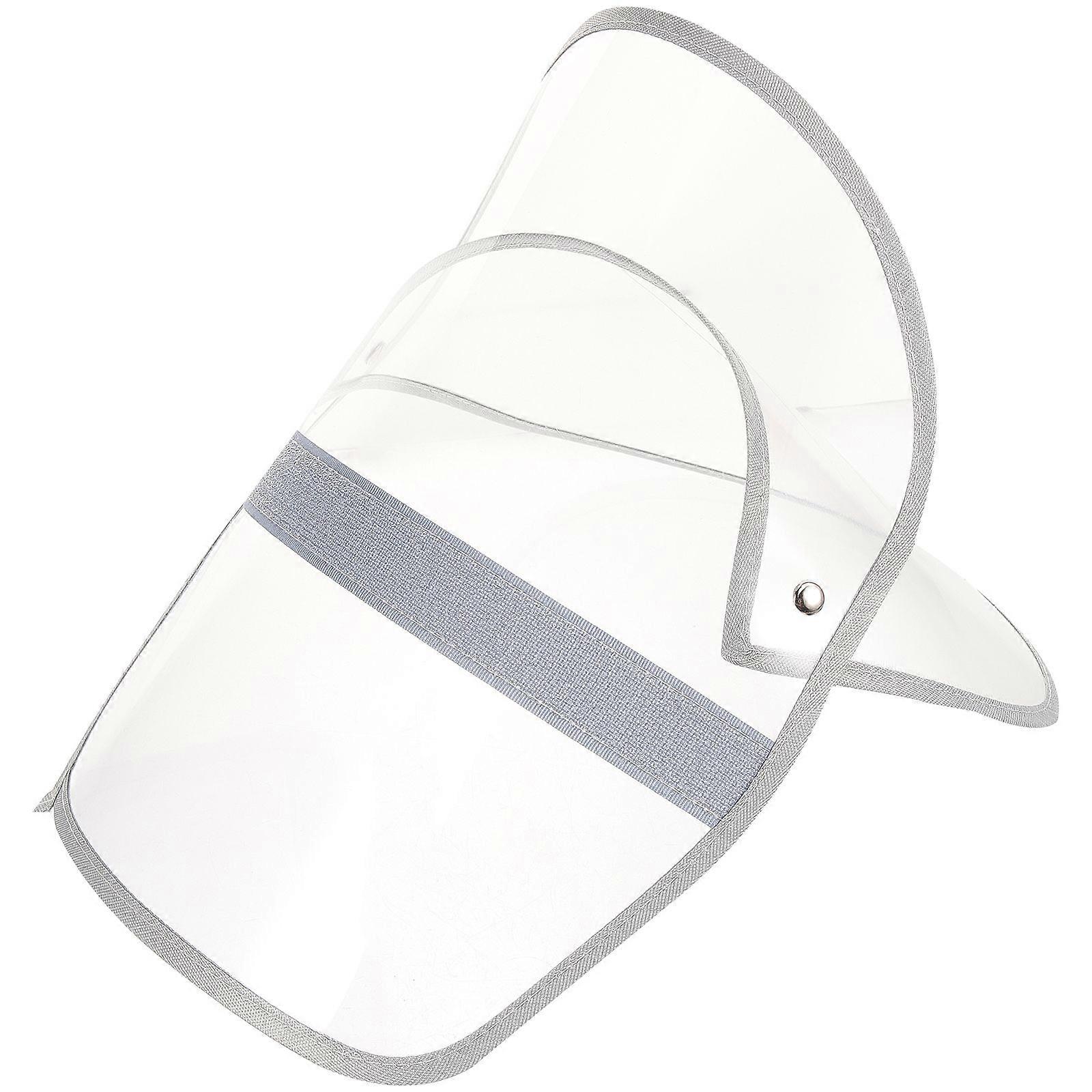 Raincoat Hat Shield Visor Detachable Rain Poncho Hat Face Protector Clear Raincoat Cap Visor