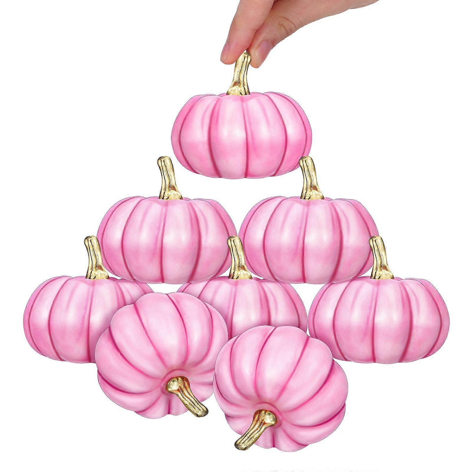 8Pcs Artificial Pumpkins Realistic Pumpkin Decorative Model for Party Decoration