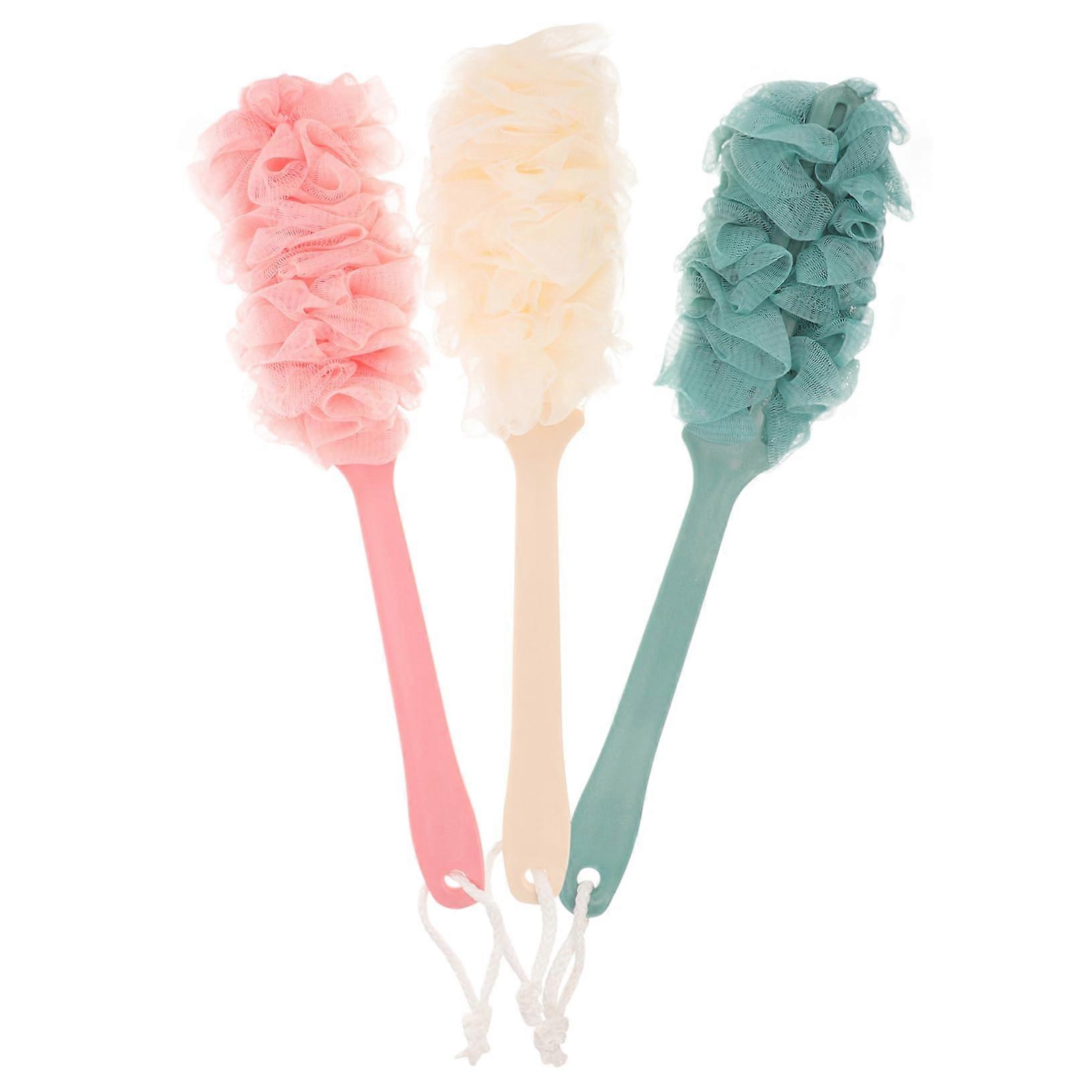 Bath Loofah Set with Long Handle for Deep Cleansing and Gentle Exfoliation, QuickDrying Shower Scrubber