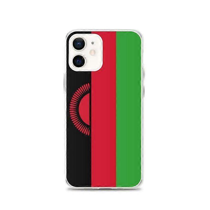 Phone Case – Malawi Flag – Compatible with iPhone 12 – Soft Case – Durable and Shockproof - Silicone - Pixelforma