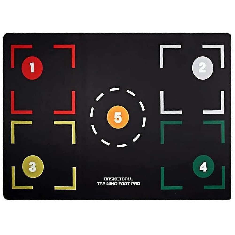 Basketball Training Mat with Digital Guidance, Waterproof HeavyDuty Footwork Practice Pad