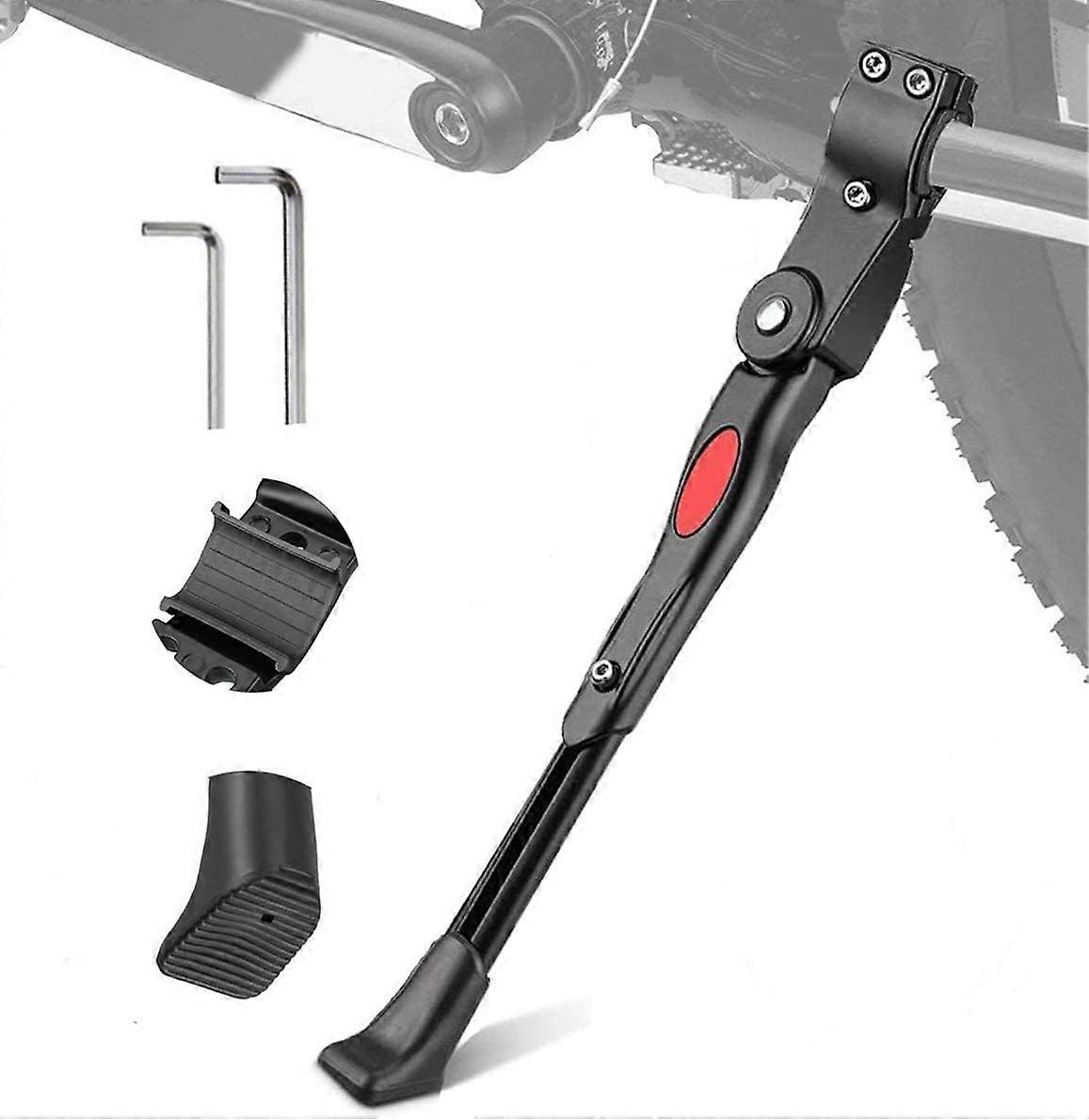 Adjustable Bicycle Kickstand for 2226 Inch and 700c Bikes, Durable Rear Mount Foldable Support