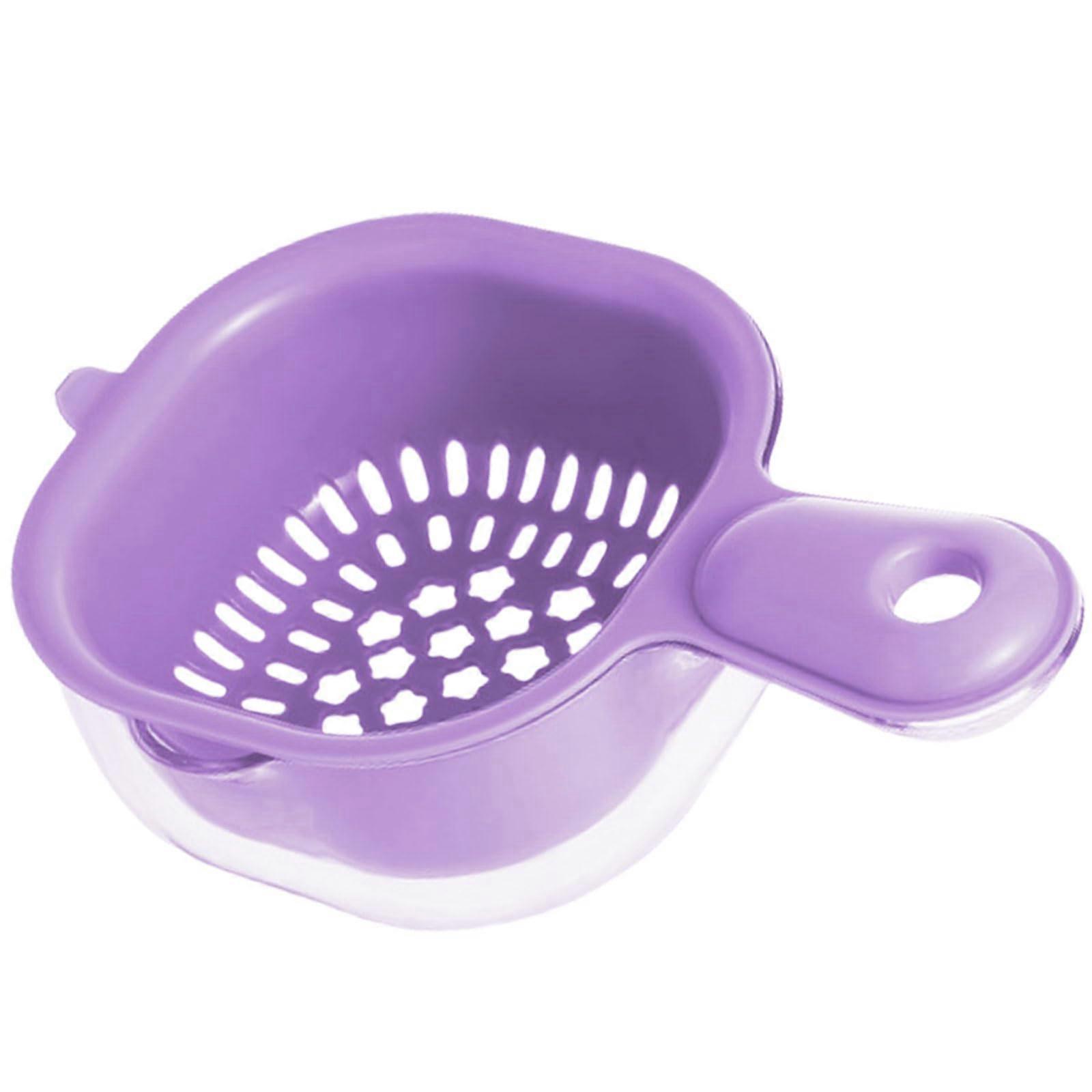 Collapsible Colander Double Layer Design with Handle Detachable Strainer Bowl for Kitchen Use