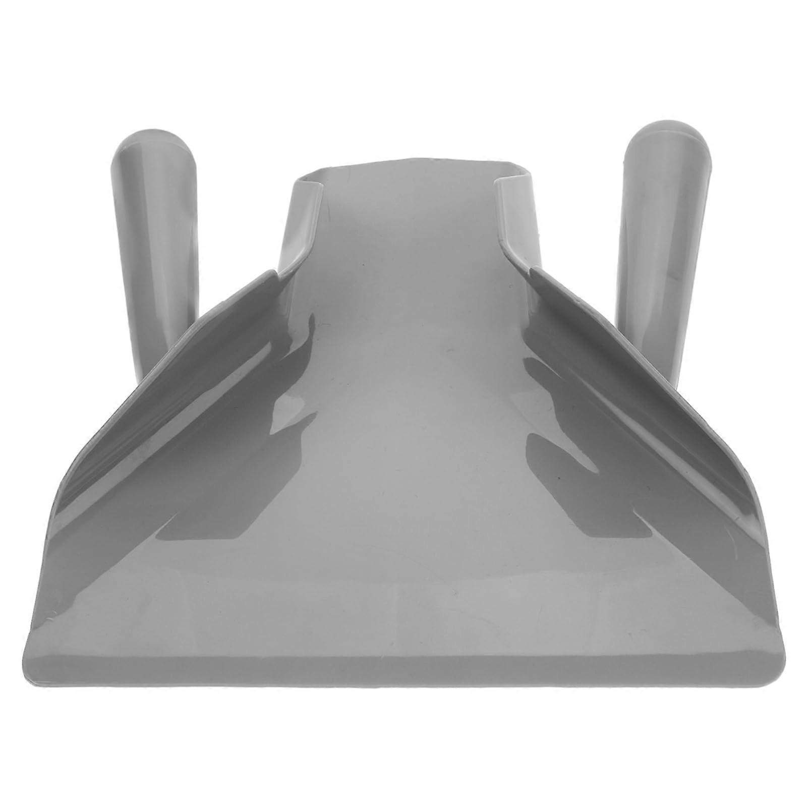 Popcorn Scoop with Dual Handle Design, MultiUse Plastic Serving Shovel, Dishwasher Safe