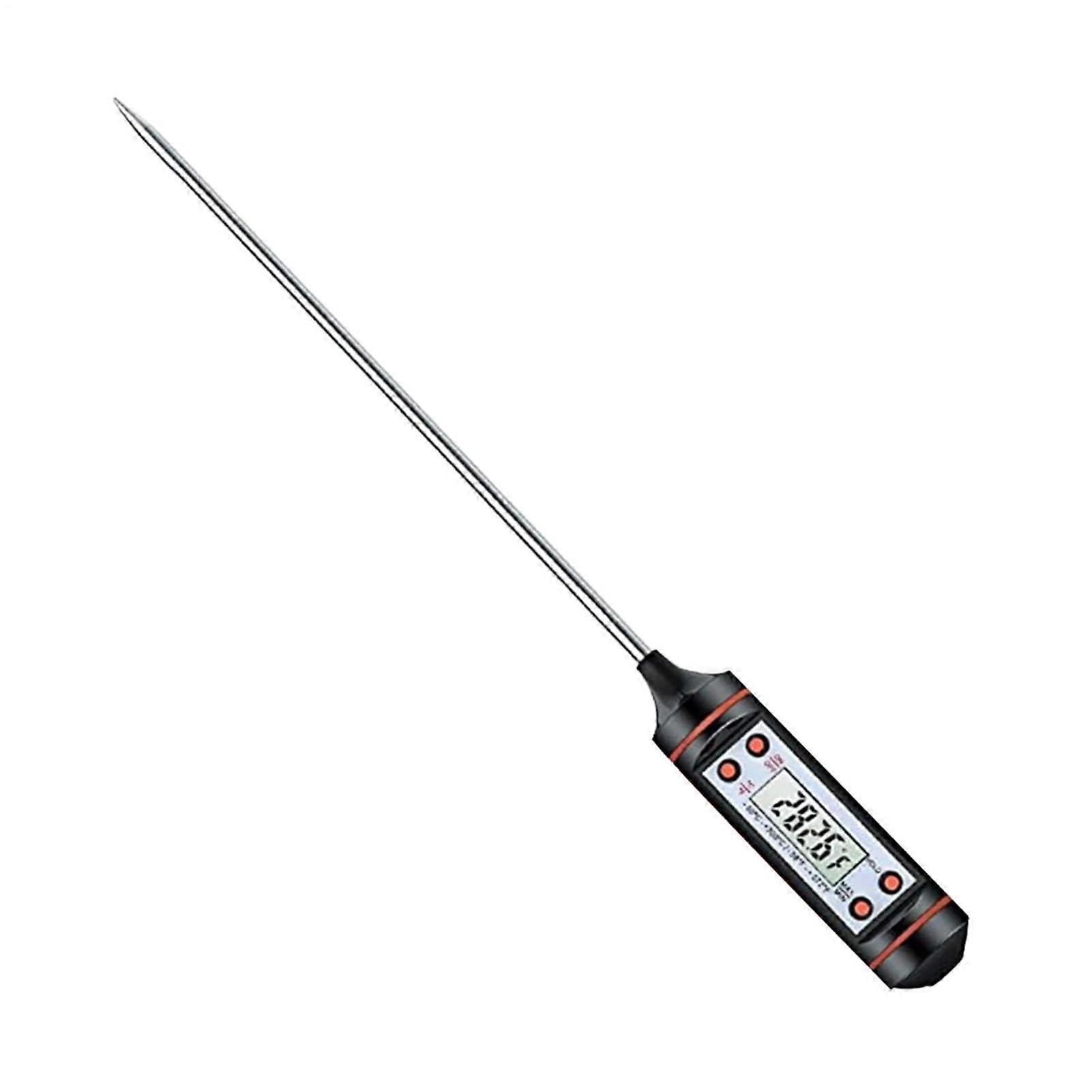 Digital Meat Thermometer Waterproof Backlit Display Instant Read Stainless Steel Probe for Cooking