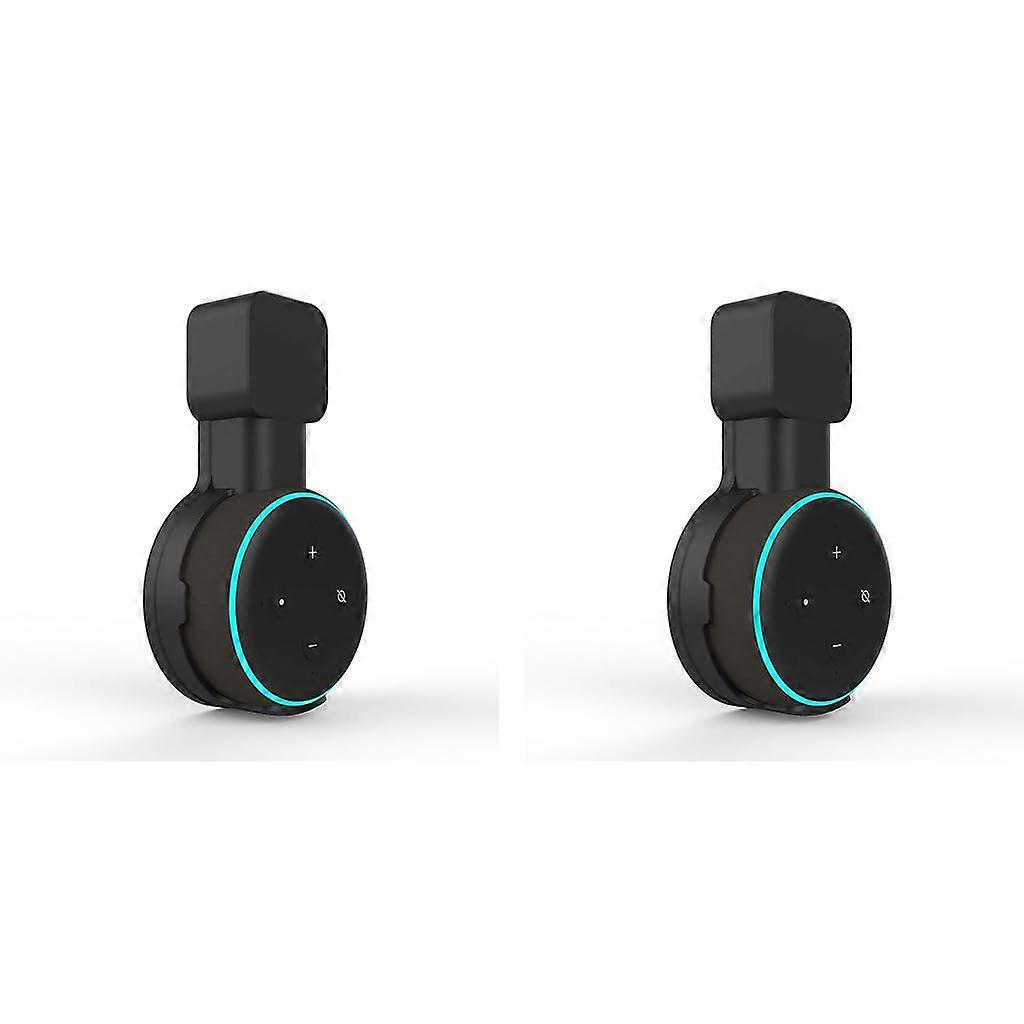 Wall Mount for Echo Dot 3rd Generation with Hidden Cable Storage, SpaceSaving Holder for Alexa 2 Pack
