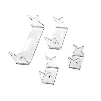4Pcs Acrylic Fishing Lure Display Stands Clear Fishing Lures Easels for Baits Lure Display Fishing Lures Set Accessories