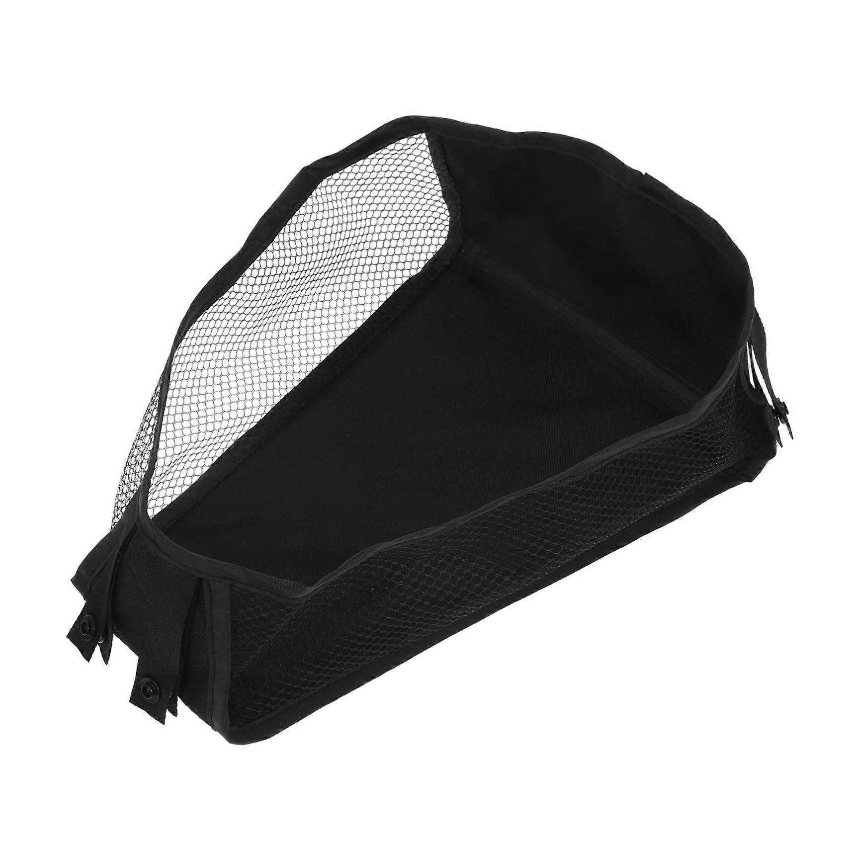 Universal Stroller Organizer Bag with Multiple Compartments and Detachable Mesh Storage for Travel