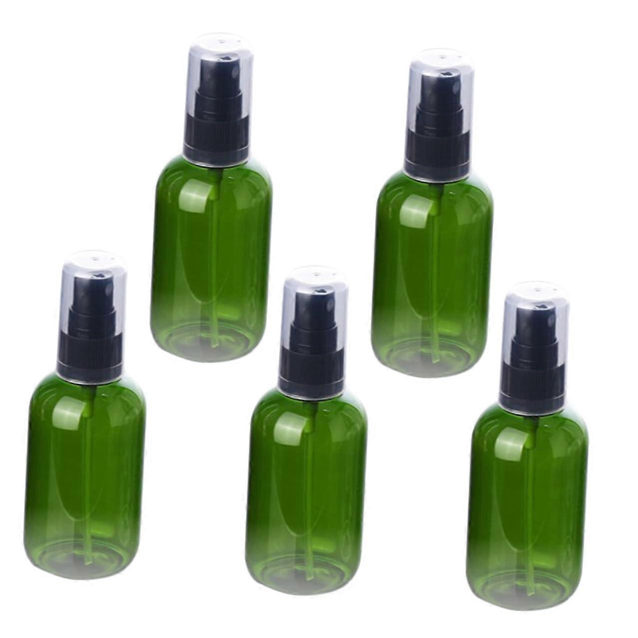 5 Pcs Refillable Spray Bottles with Black Pump Leakproof Mini Mist Sprayers for Travel and Makeup