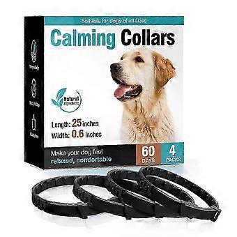 2025 Hond Kalmerende Halsband Feromoon Kalmerende Halsbanden voor Honden Verstelbare Feromoon Kraag 30 Dagen Langdurig Kalmerend 4 STUKS