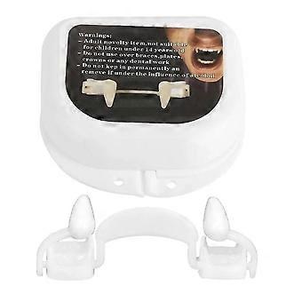 Retractable Vampire Teeth Cosplay Makeup Horrific Fangs Zombie Teeth