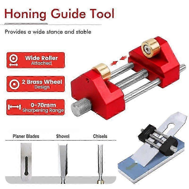 Fixed Angle Knife Sharpener, Universal Sharpening Holder compatible Woodworking Chisels & Plane Blades, Kn