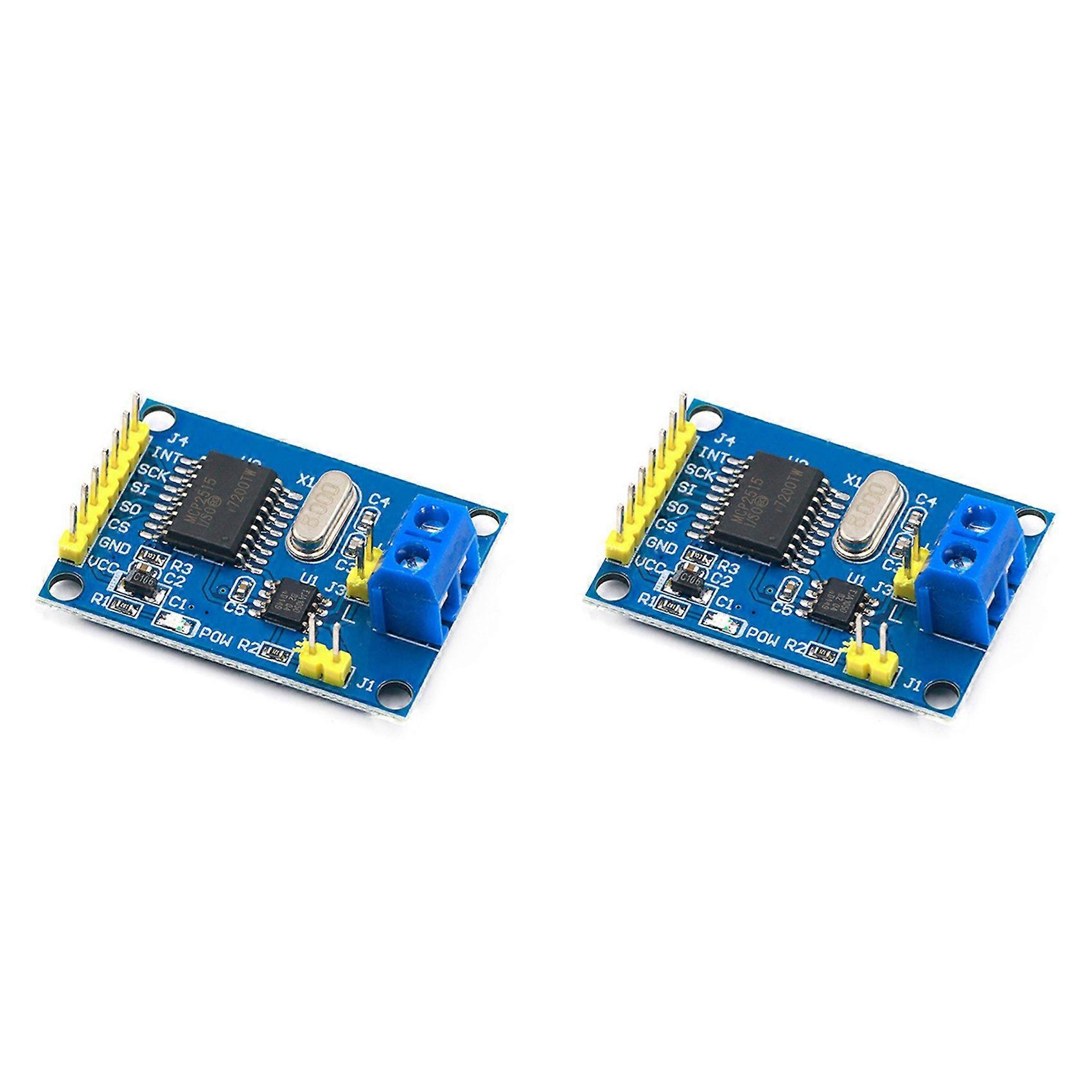 2X MCP2515 CAN Bus Module TJA1050 Receiver SPI for 51 Arduino DIY Kit Microcontroller Program Routine