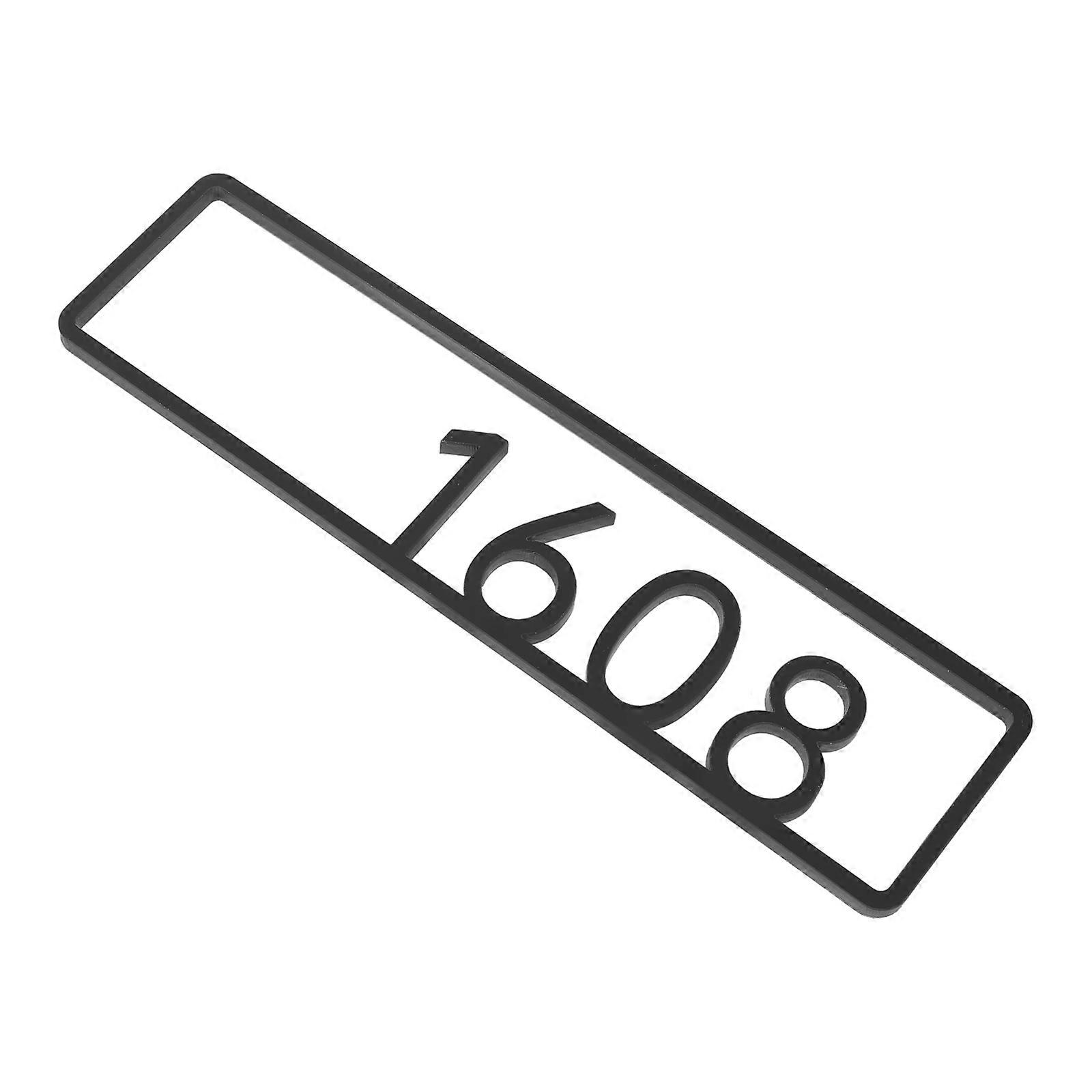 Number Numbers Sign for Office Use Durable Acrylic