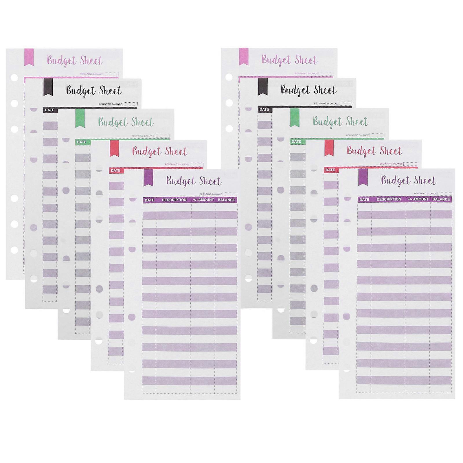 Expense Tracker Budget Sheets Budget Binder Inserts for Cash Management 36 Sheets