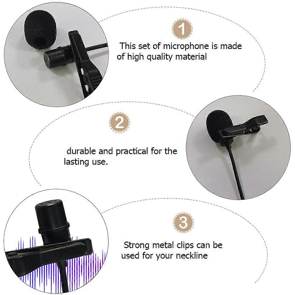 Mic Holder Microphone Recording Smartphones Black 1Set